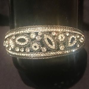 Rhinestone Filigree Evening Bracelet - image 1